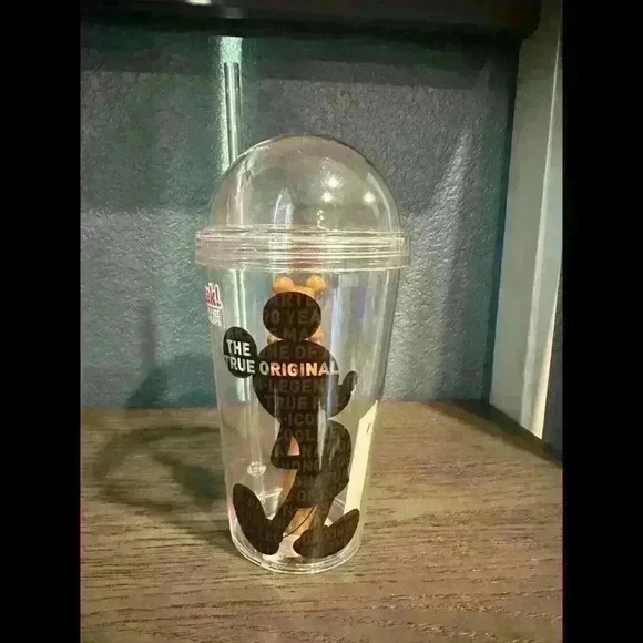 Disney Other - Disney Mickey Mouse Acrylic Tumbler Cup 90th Anniversary With Lid & Straw New